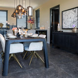 Baccarat Rectangular Dark Coffee Finish Dining Table by Richmond Interiors - Maison Rêves UK