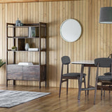 Bellavia Acacia Wood Display Unit with Marble Top - Maison Rêves UK