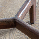 Bellavia Acacia Wood Side Table with Marble Top - Maison Rêves UK