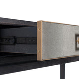 Bloomingville Shagreen Console Table with Black Oak Base by Richmond Interiors - Maison Rêves UK