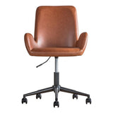 Calma Swivel Office Chair Brown - Maison Rêves UK