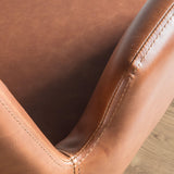 Calma Swivel Office Chair Brown - Maison Rêves UK