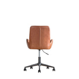 Calma Swivel Office Chair Brown - Maison Rêves UK