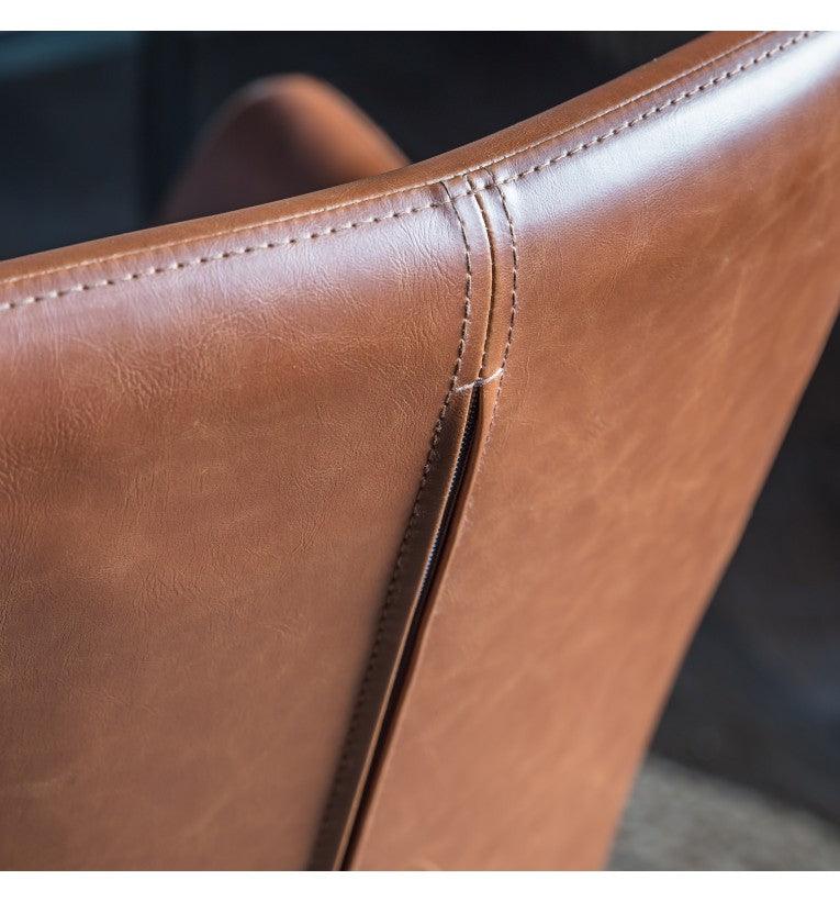Calma Swivel Office Chair Brown - Maison Rêves UK