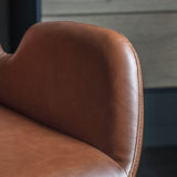 Calma Swivel Office Chair Brown - Maison Rêves UK