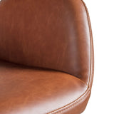 Calma Swivel Office Chair Brown - Maison Rêves UK