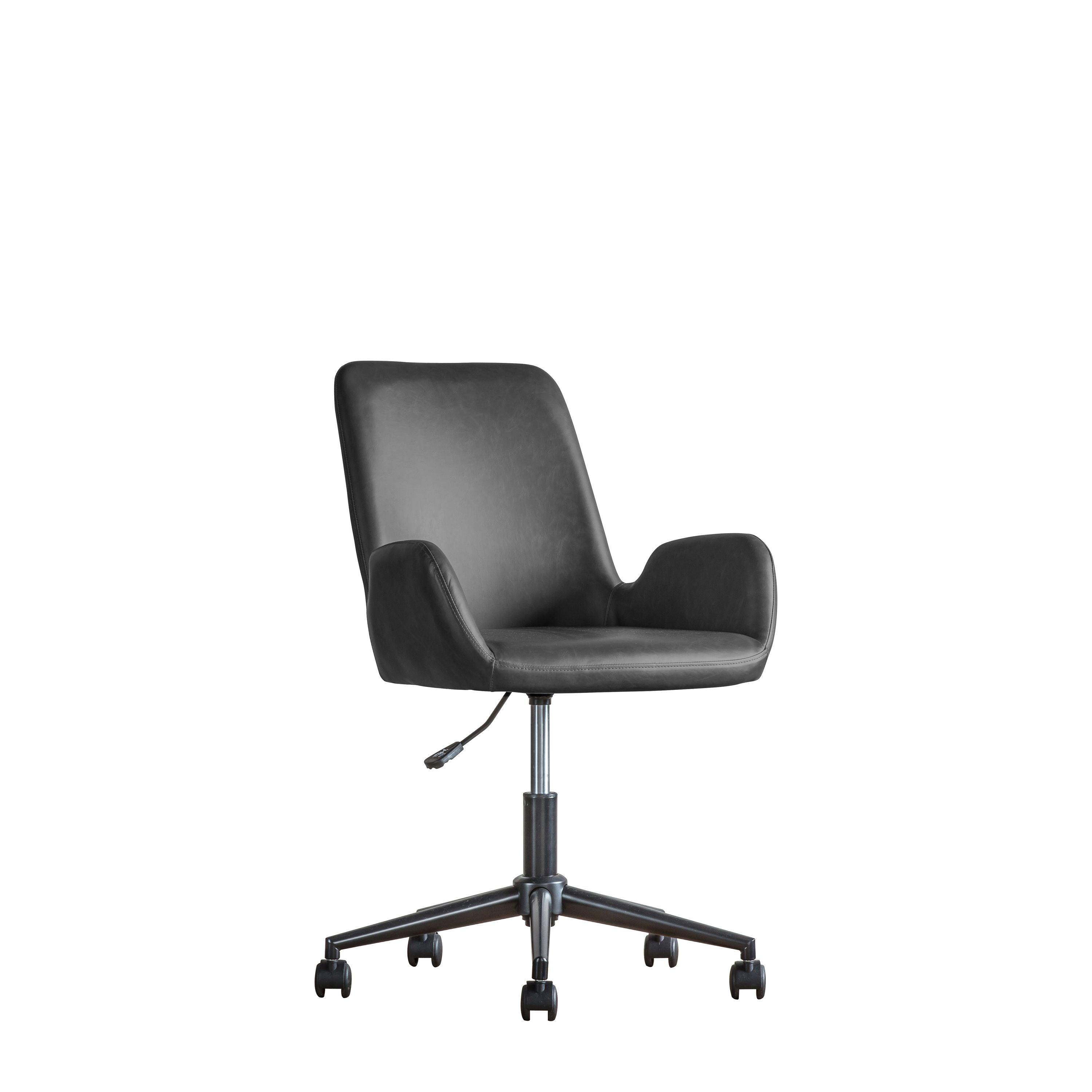 Calma Swivel Office Chair Charcoal - Maison Rêves UK