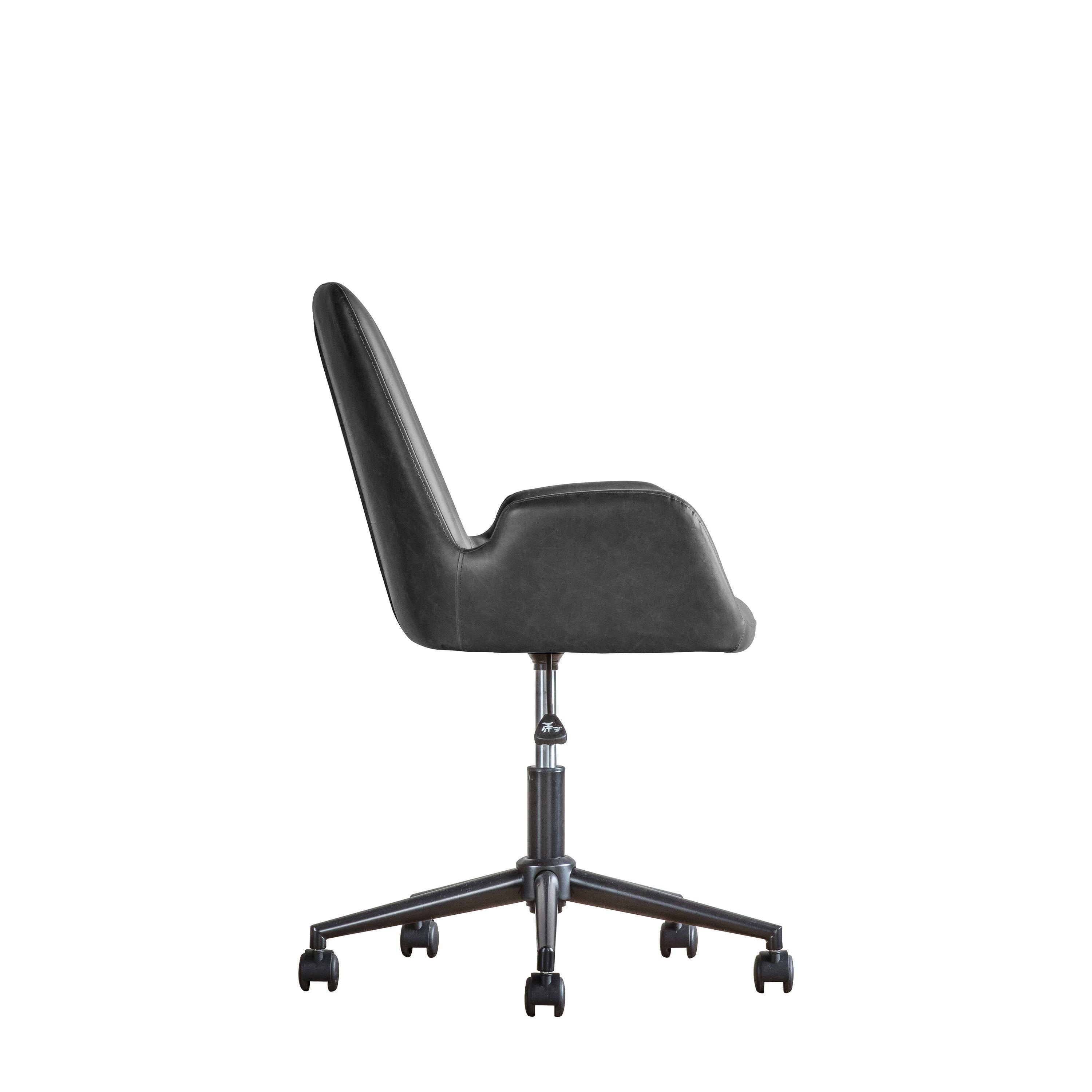 Calma Swivel Office Chair Charcoal - Maison Rêves UK