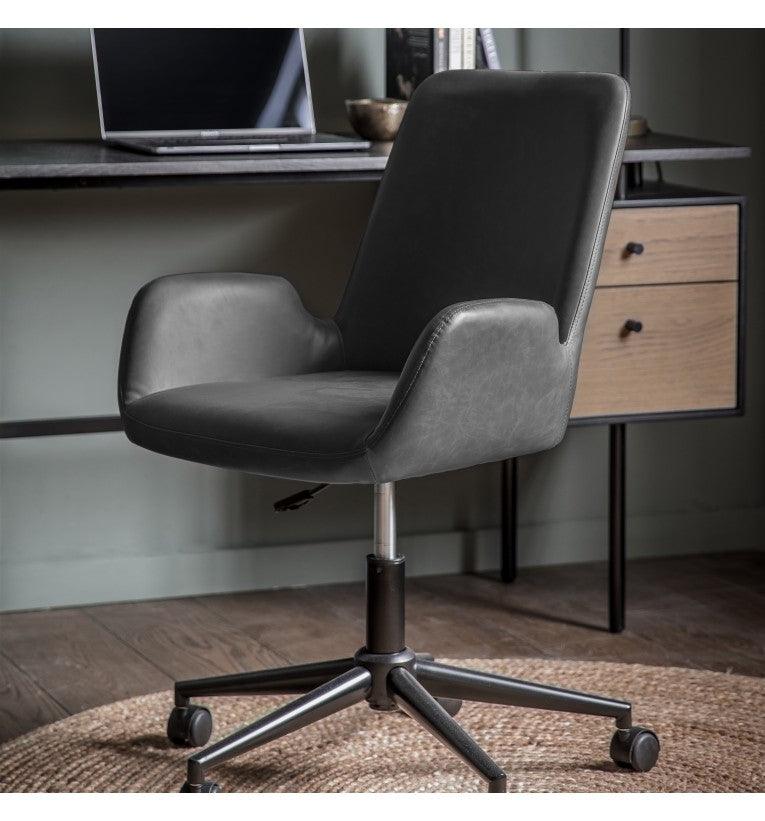 Calma Swivel Office Chair Charcoal - Maison Rêves UK