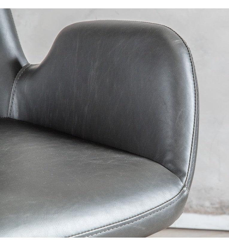 Calma Swivel Office Chair Charcoal - Maison Rêves UK