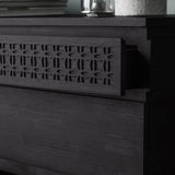 Calvera Boutique Wooden 4 Drawer Chest in Black - Maison Rêves UK