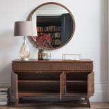 Calvera Retreat Wooden 3 Door / 2 Drawer Sideboard in Brown - Maison Rêves UK