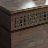 Calvera Retreat Wooden 3 Door / 2 Drawer Sideboard in Brown - Maison Rêves UK