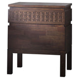 Calvera Retreat Wooden Bedside 2 Drawer Chest in Brown - Maison Rêves UK