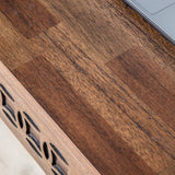 Calvera Retreat Wooden Desk in Brown - Maison Rêves UK