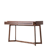 Calvera Retreat Wooden Desk in Brown - Maison Rêves UK