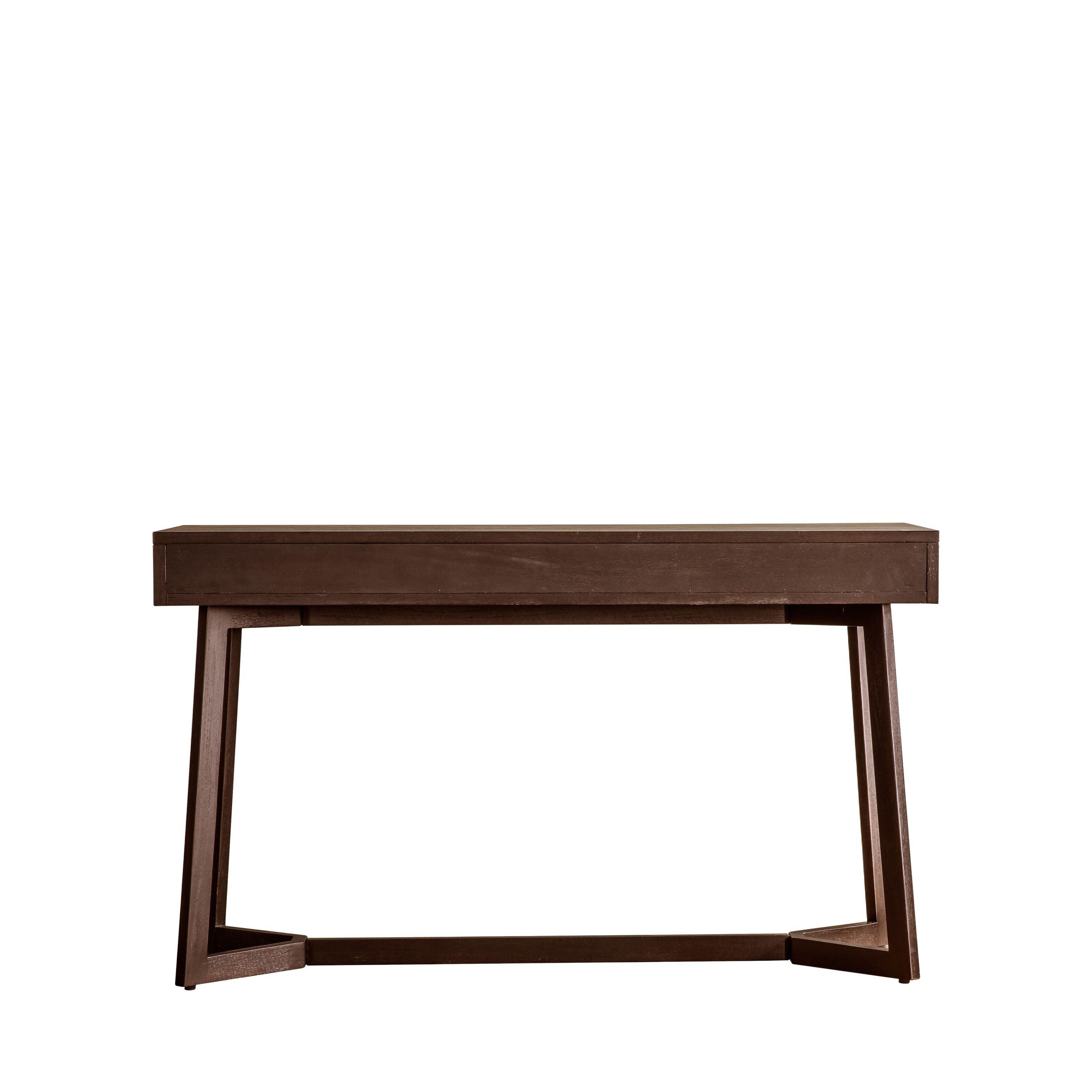 Calvera Retreat Wooden Desk in Brown - Maison Rêves UK