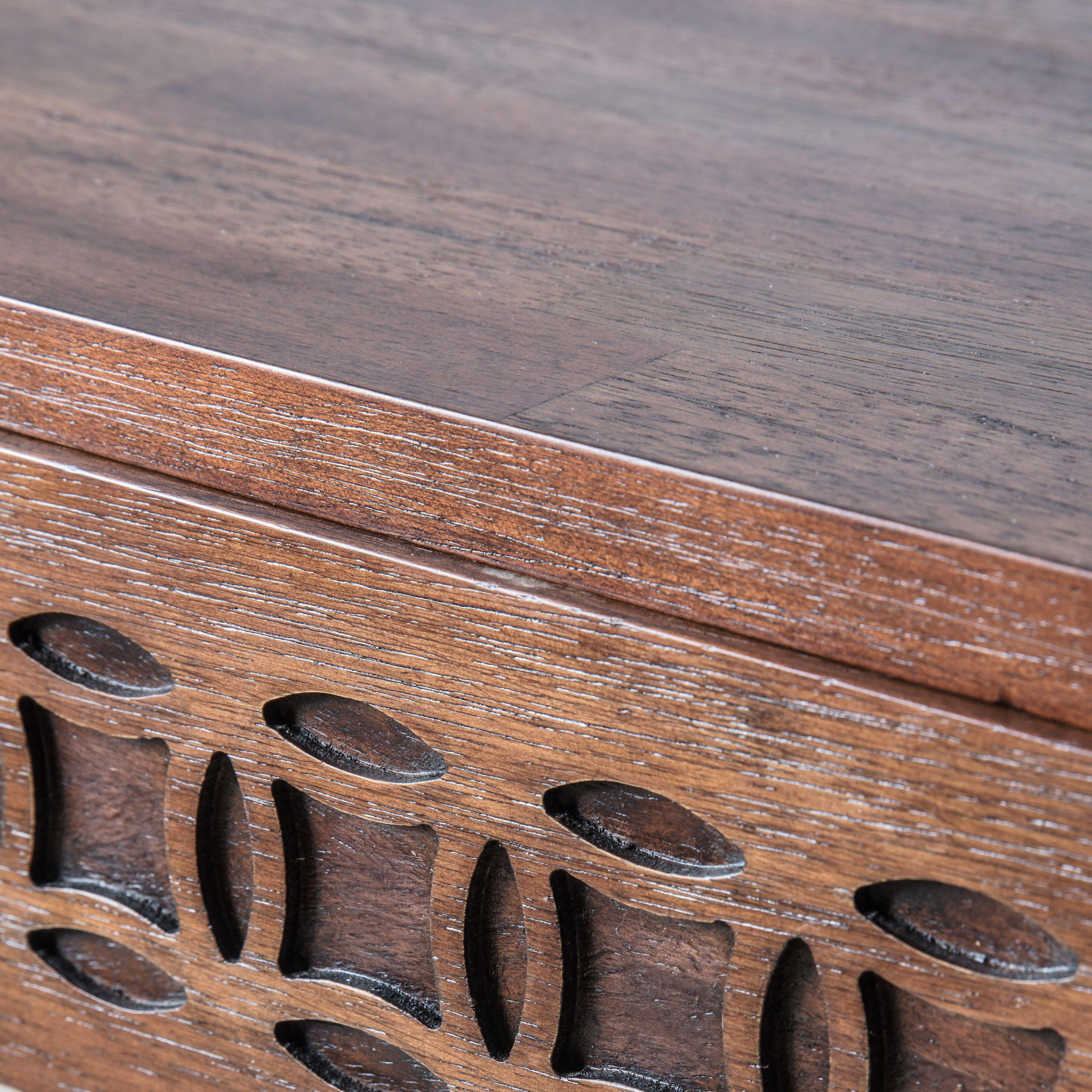 Calvera Retreat Wooden Desk in Brown - Maison Rêves UK