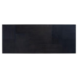 Cambon Dark Coffee Oak Dining Table with Brushed Gold Accent by Richmond Interiors - Maison Rêves UK