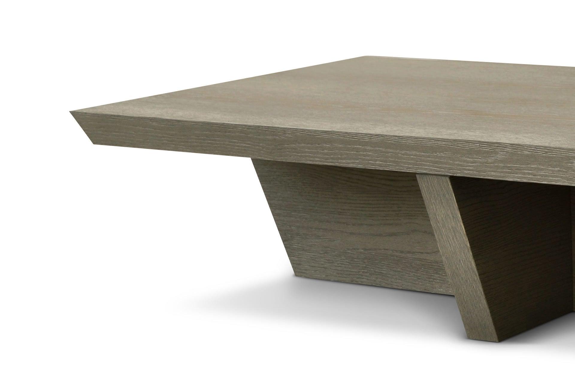 Cassis Coffee Table Grey/Taupe Coloured Oak Veneer - interitower