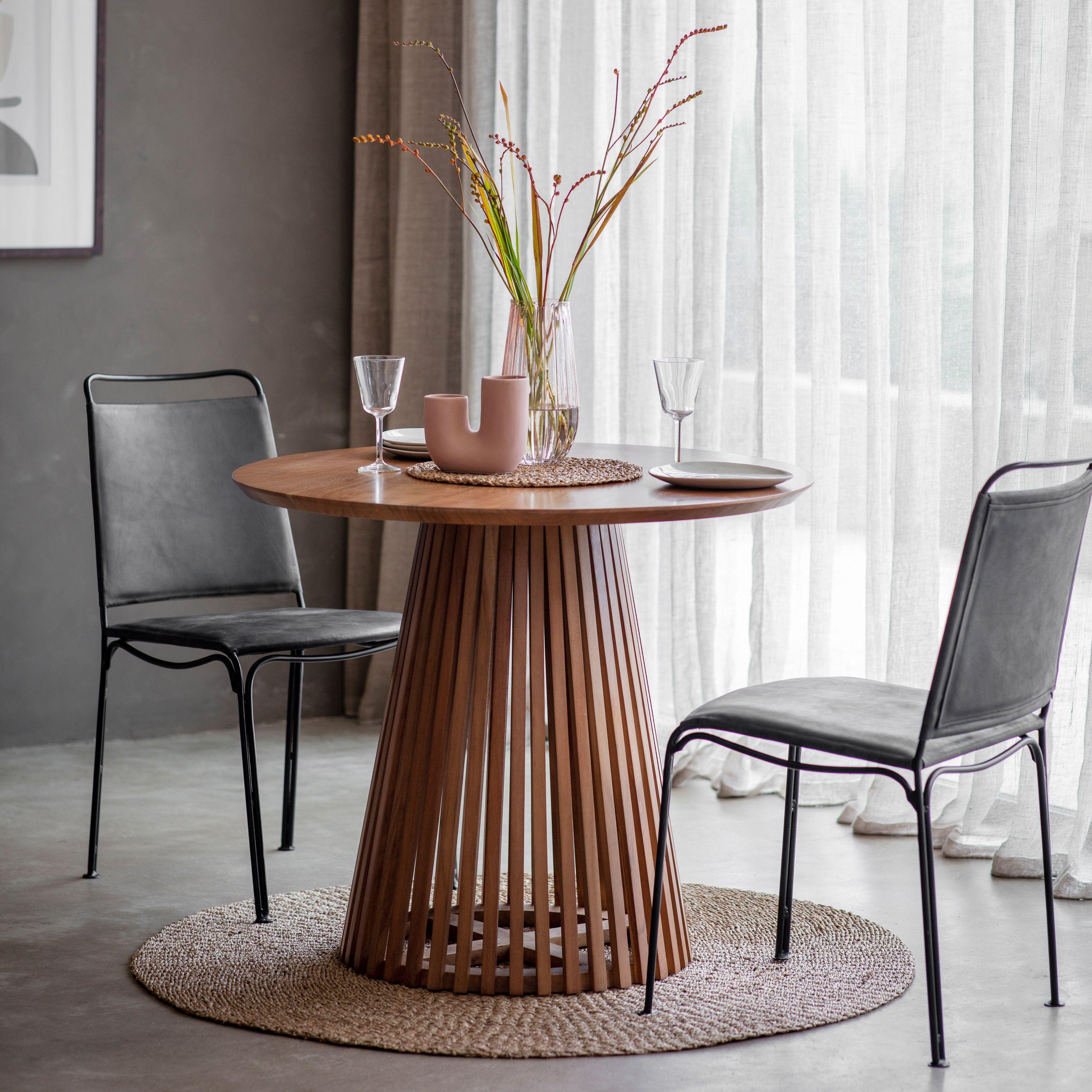 Cedarbrook Slatted Acacia Wood Dining Table - Maison Rêves UK