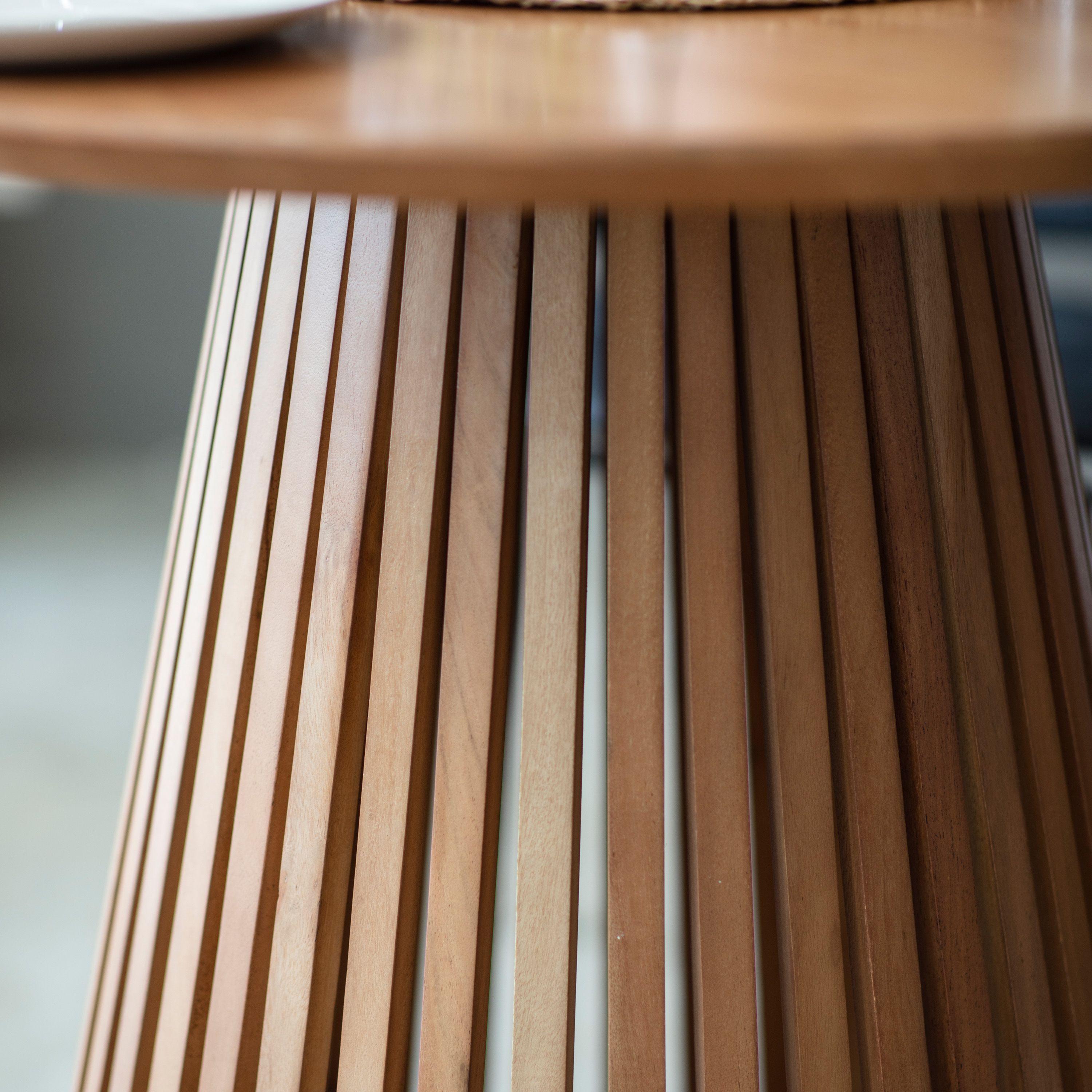 Cedarbrook Slatted Acacia Wood Dining Table - Maison Rêves UK