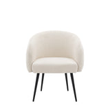 Centuri Off White Fabric Tub Chair - Maison Rêves UK