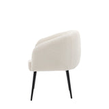 Centuri Off White Fabric Tub Chair - Maison Rêves UK