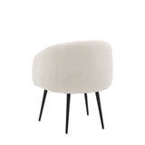 Centuri Off White Fabric Tub Chair - Maison Rêves UK