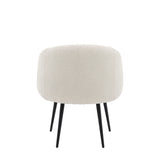 Centuri Off White Fabric Tub Chair - Maison Rêves UK