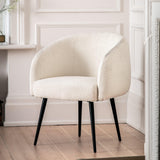 Centuri Off White Fabric Tub Chair - Maison Rêves UK