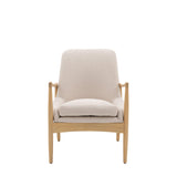Chroma Weathered Ashwood Frame Armchair Natural Linen - Maison Rêves UK