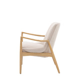 Chroma Weathered Ashwood Frame Armchair Natural Linen - Maison Rêves UK