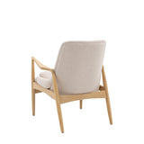Chroma Weathered Ashwood Frame Armchair Natural Linen - Maison Rêves UK