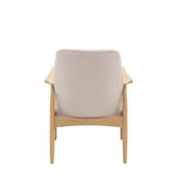 Chroma Weathered Ashwood Frame Armchair Natural Linen - Maison Rêves UK