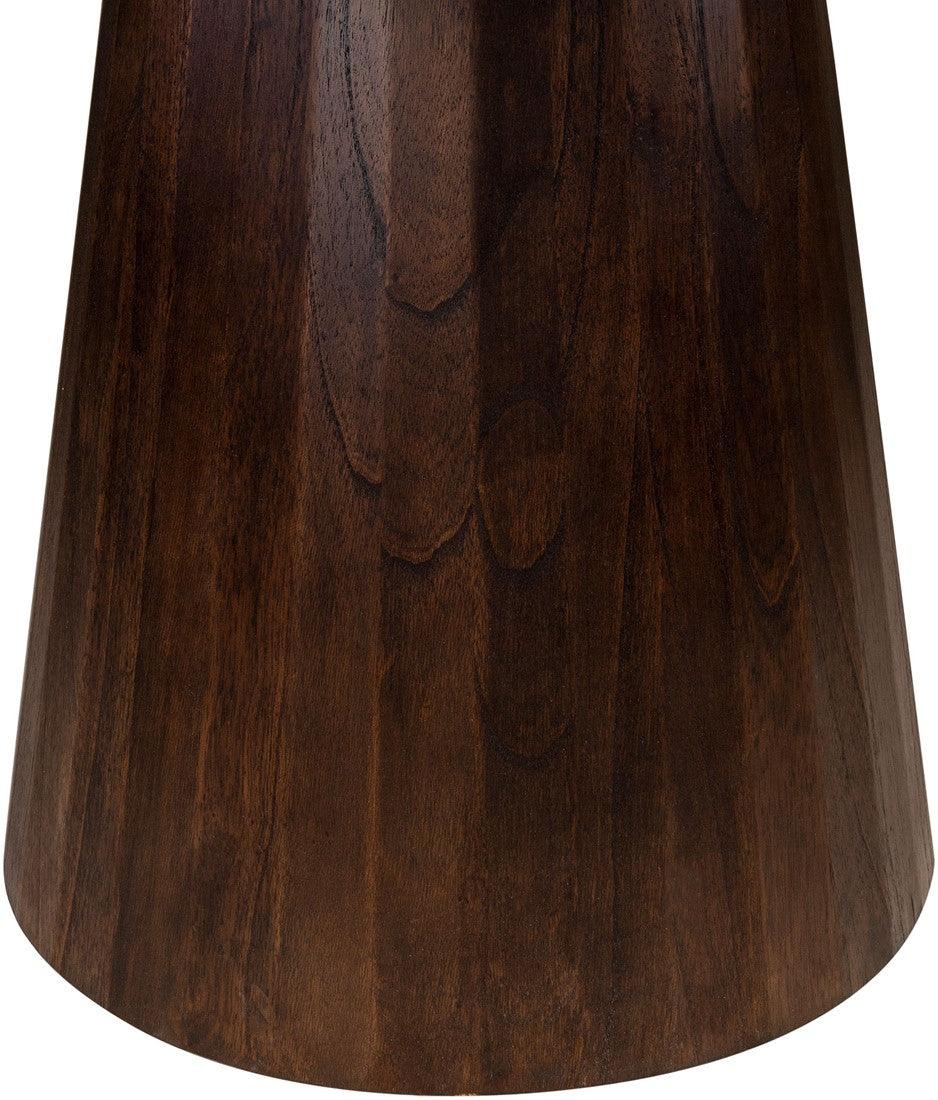 Congo Dark Brown Wood Circular Dining Table Ø120 - Maison Rêves UK