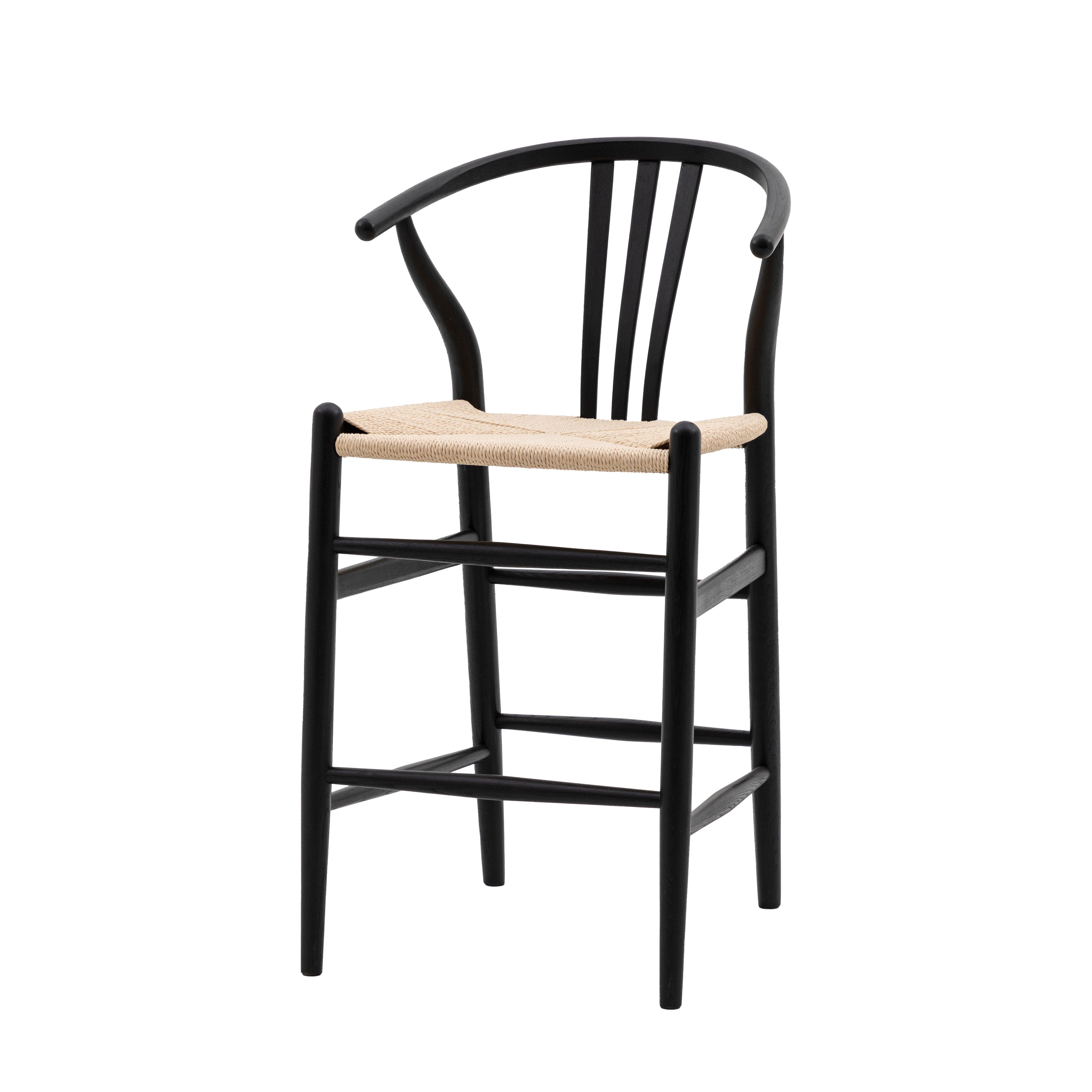 Decora Bar Stool Black (2pk) - Maison Rêves UK