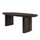Durban Dark Brown Wooden Dining Table - Maison Rêves UK