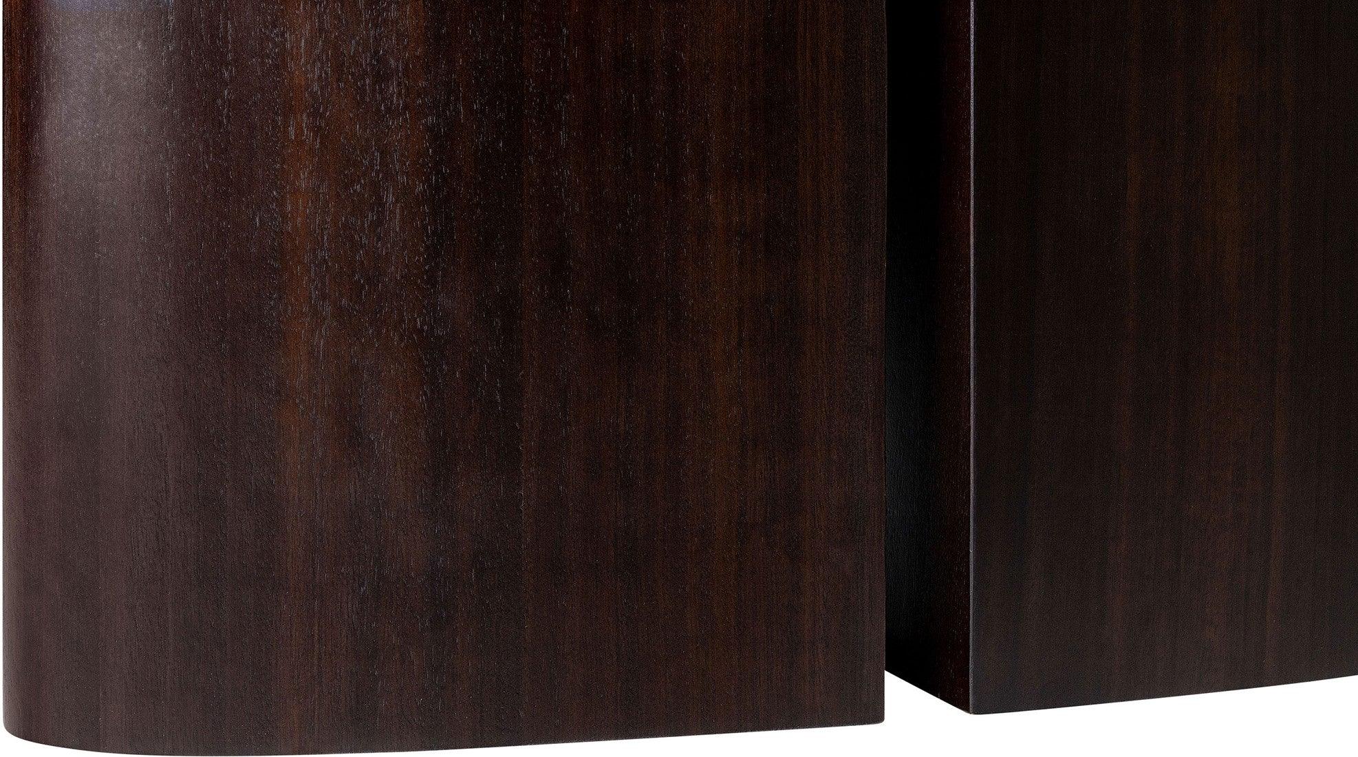 Durban Dark Brown Wooden Dining Table - Maison Rêves UK