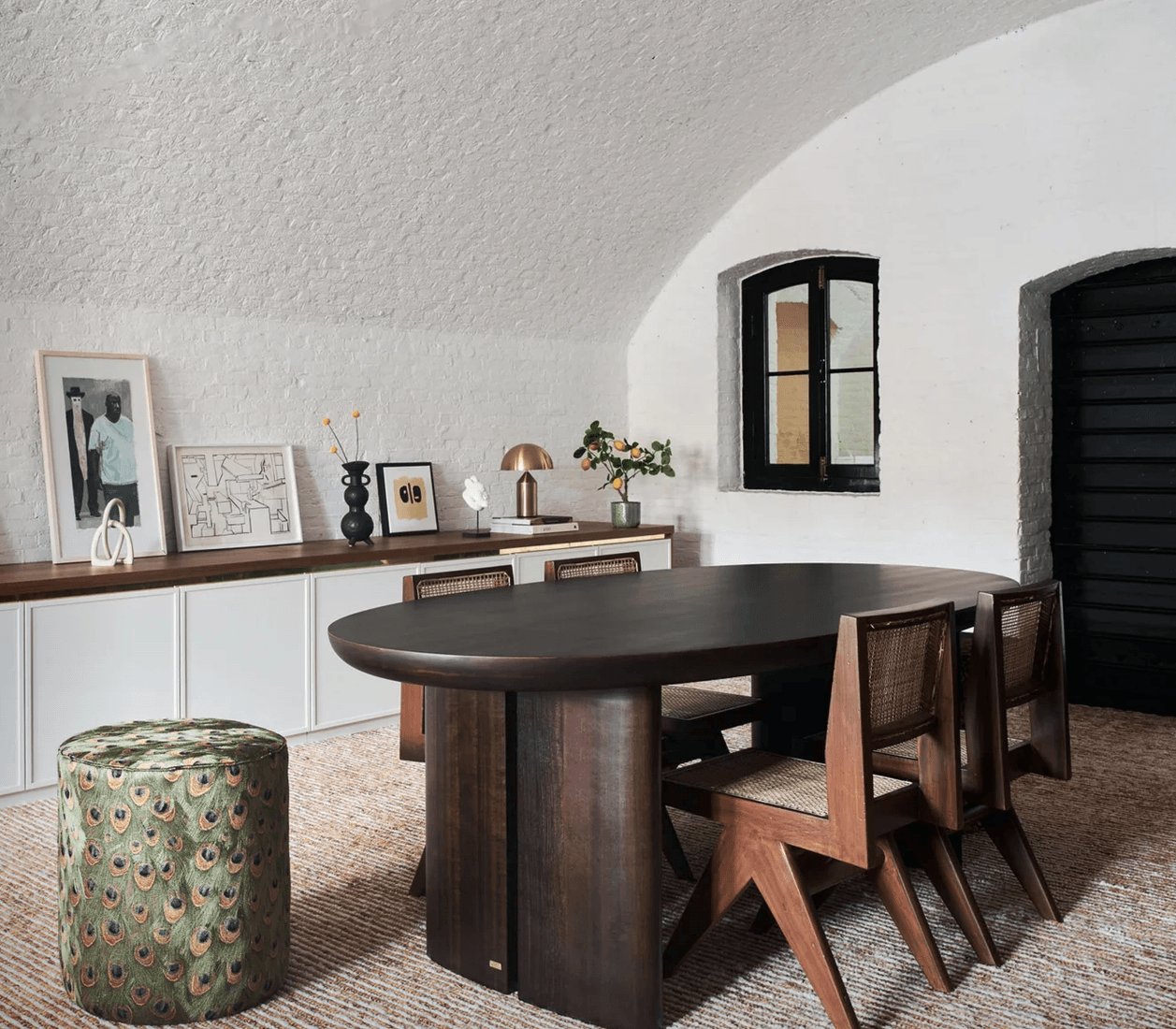 Durban Dark Brown Wooden Dining Table - Maison Rêves UK