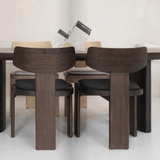 Durban Dark Brown Wooden Dining Table - Maison Rêves UK