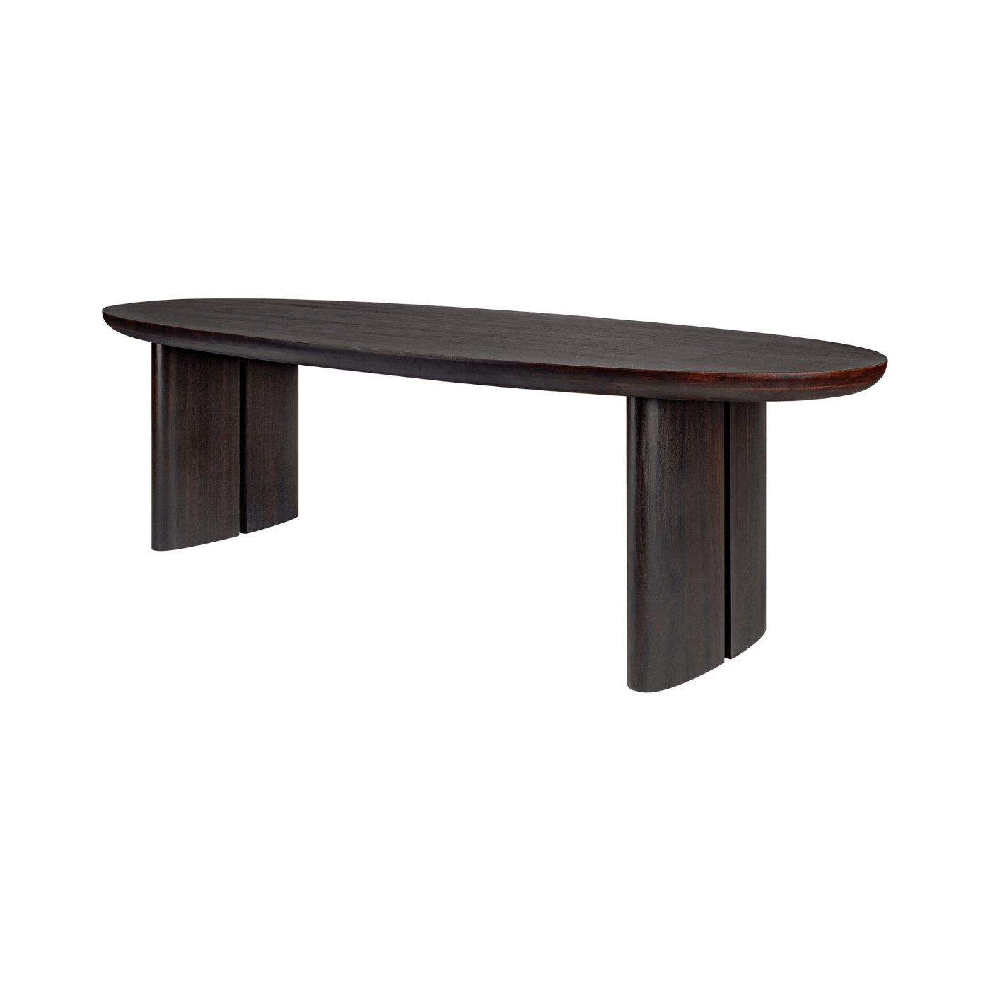 Durban Dark Brown Wooden Dining Table - Maison Rêves UK