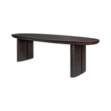 Durban Dark Brown Wooden Dining Table - Maison Rêves UK