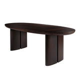 Durban Dark Brown Wooden Dining Table - Maison Rêves UK