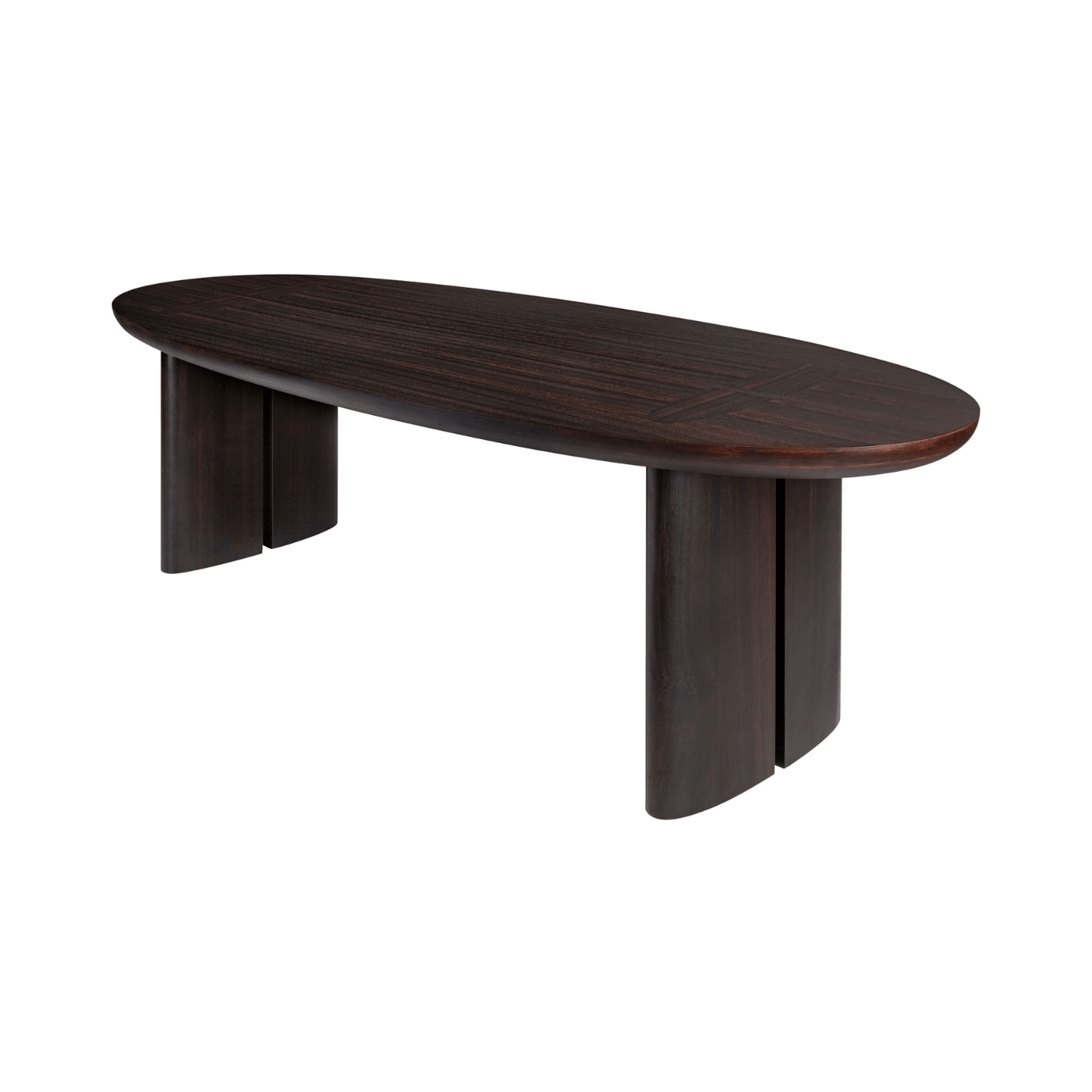 Durban Dark Brown Wooden Dining Table - Maison Rêves UK