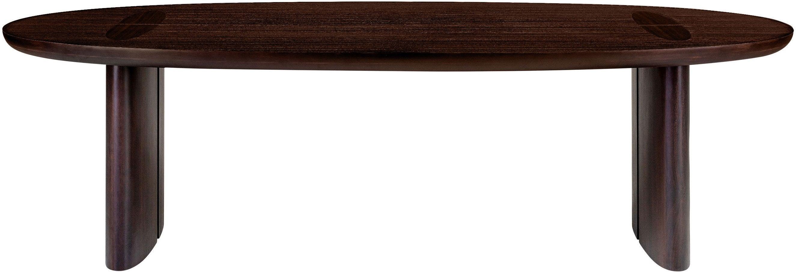 Durban Dark Brown Wooden Dining Table - Maison Rêves UK