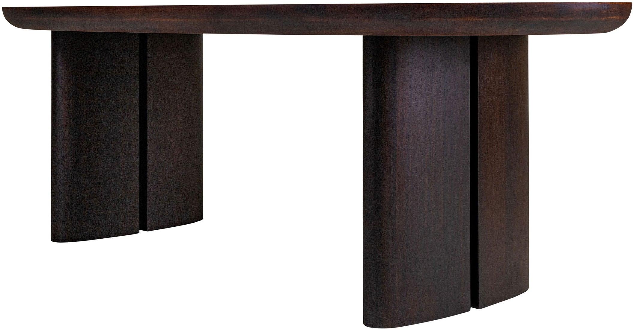 Durban Dark Brown Wooden Dining Table - Maison Rêves UK
