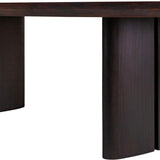 Durban Dark Brown Wooden Dining Table - Maison Rêves UK