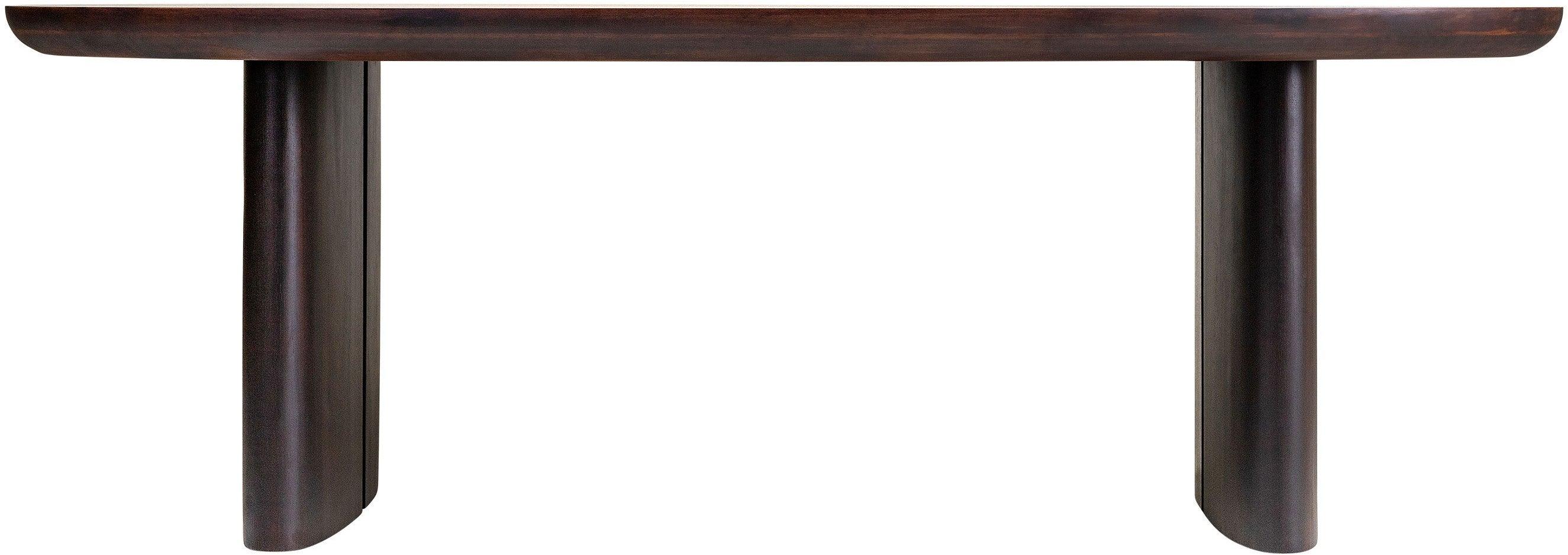 Durban Dark Brown Wooden Dining Table - Maison Rêves UK