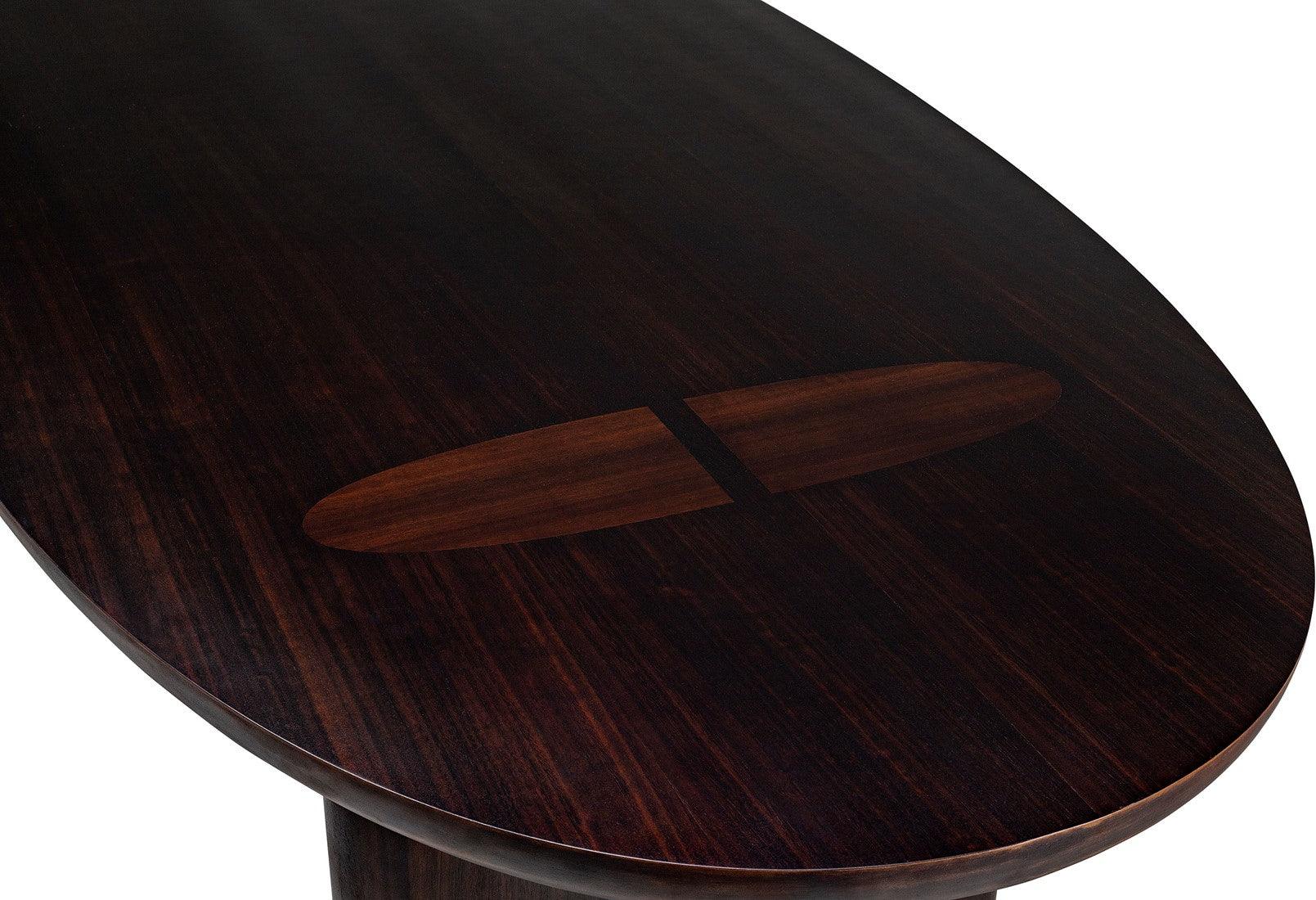 Durban Dark Brown Wooden Dining Table - Maison Rêves UK
